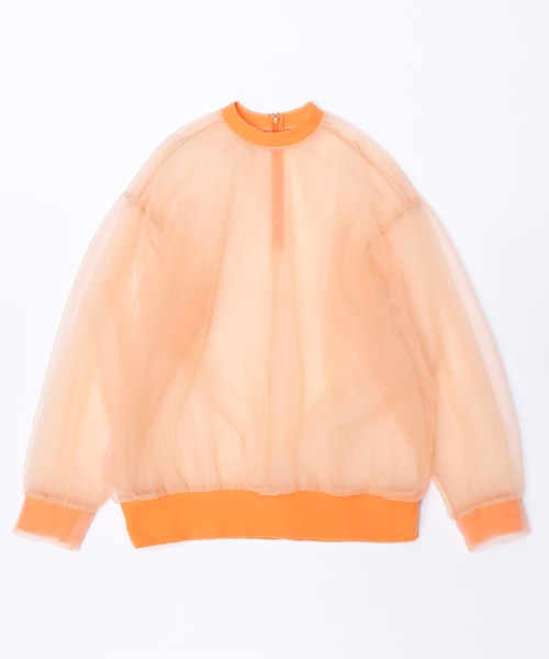 「MAISON SPECIAL」 長袖カットソー FREE オレンジ レディース_画像7