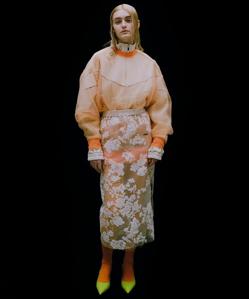 「MAISON SPECIAL」 長袖カットソー FREE オレンジ レディース_画像8