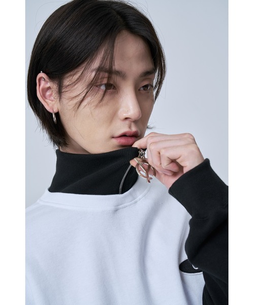 「OY」 スウェットカットソー FREE ブラック メンズ_画像5