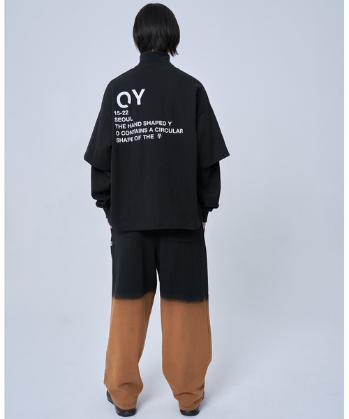 「OY」 スウェットカットソー FREE ブラック メンズ_画像8