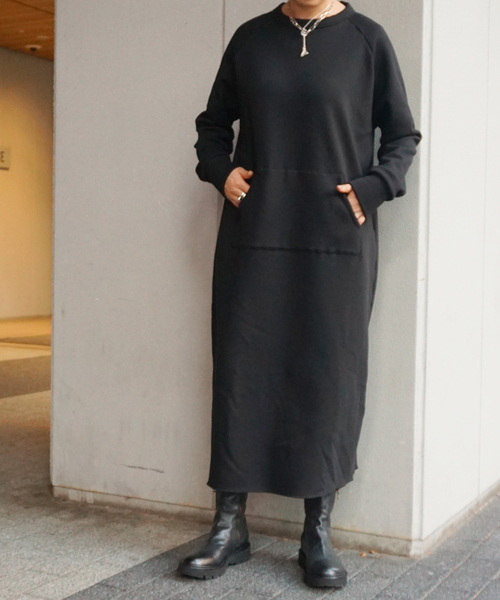 美品 ジャーナルスタンダード ラックス ボンバーワンピース BK JOURNAL STANDARD LUXE（ジャーナルスタンダード ラックス