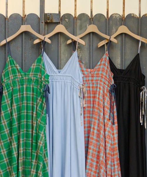 「Unitage」 キャミソールワンピース FREE イエロー レディース_画像4