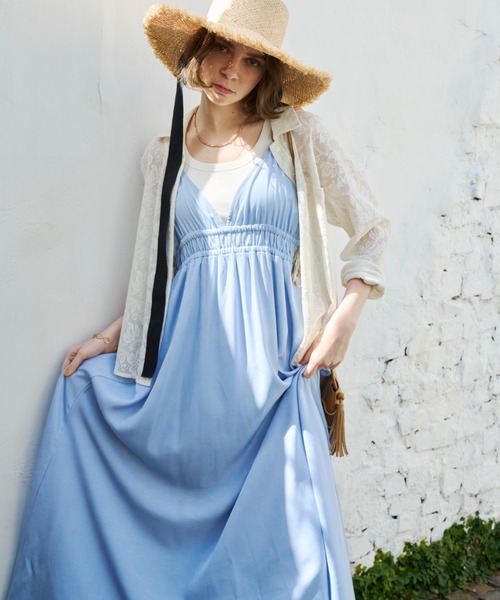 「Unitage」 キャミソールワンピース FREE イエロー レディース_画像6