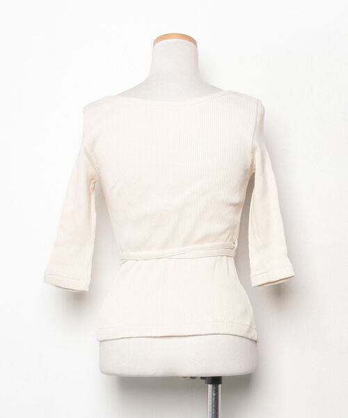 「INSCRIRE」 7分袖カットソー - ベージュ レディース_画像2