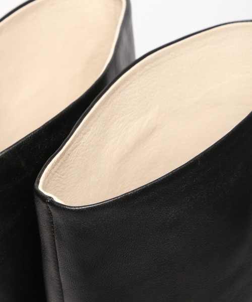 「REMME」 ロングブーツ 38inch ライトベージュ レディース_画像6