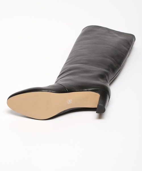 「REMME」 ロングブーツ 38inch ライトベージュ レディース_画像7