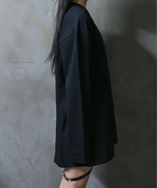 「REFLEM」 長袖カットソー FREE チャコールグレー レディース_画像3