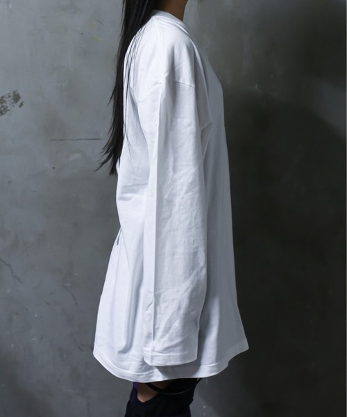 「REFLEM」 長袖カットソー FREE チャコールグレー レディース_画像6