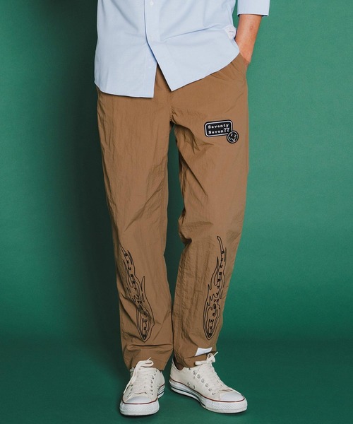 seventy seven パンツ mp14504-nylon tapered pants (26S) ナイロン