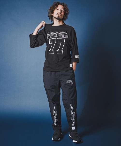 seventy seven パンツ mp14504-nylon tapered pants (26S) ナイロン