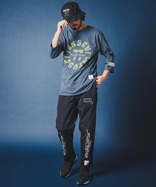サボ出品 seventy seven パンツ mp14504-nylon tapered pants (26S) ナイロン
