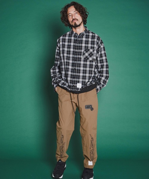 seventy seven パンツ mp14504-nylon tapered pants (26S) ナイロン