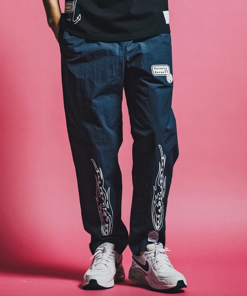 seventy seven パンツ mp14504-nylon tapered pants (26S) ナイロン