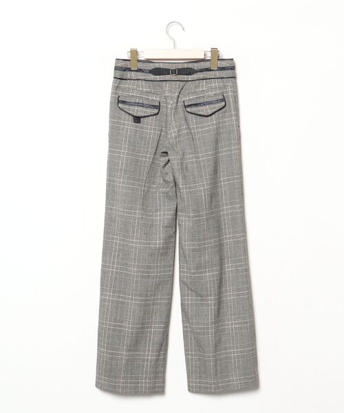 「qualite」 チェック柄パンツ 1 ブラック レディース_画像2