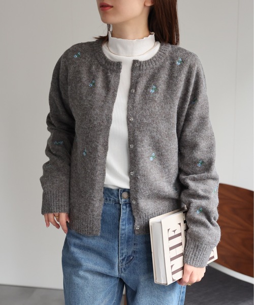「sakishimatokyo」 カーディガン FREE チャコールグレー レディース_画像4