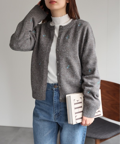 「sakishimatokyo」 カーディガン FREE チャコールグレー レディース_画像5
