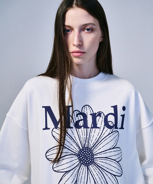 「Mardi Mercredi」 スウェットカットソー FREE ブラック×ピンク レディース_画像8