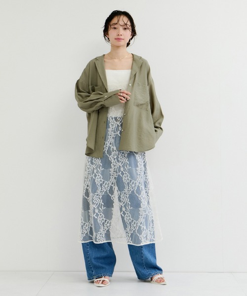 le cercle ADAM ET ROPE' パーティードレス ワンピース レースキャミ