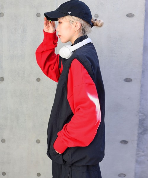 「SPINNS」 ジレ ONESIZE グレー メンズ_画像4