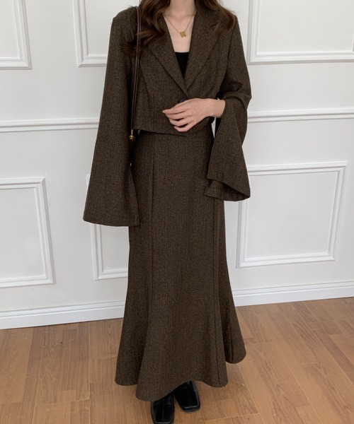 「ECLIN」 セットアップ M ブラック レディース_画像4