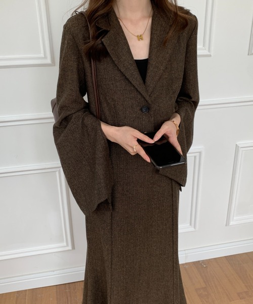 「ECLIN」 セットアップ M ブラック レディース_画像6