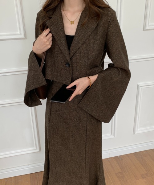 「ECLIN」 セットアップ M ブラック レディース_画像7