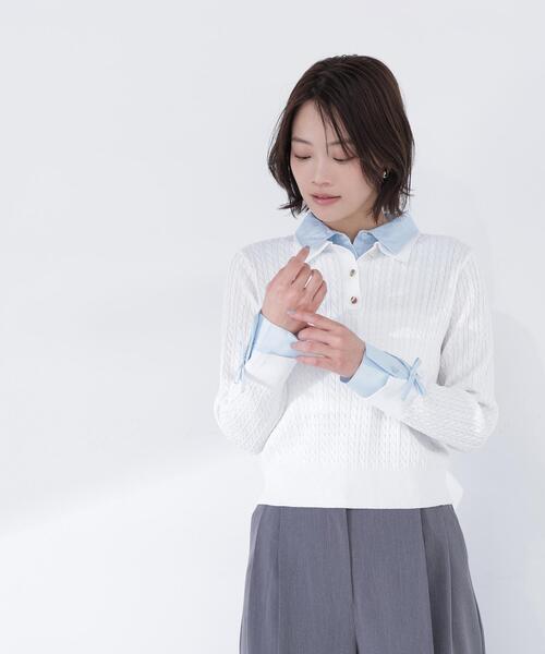 NATURAL BEAUTY BASIC（ナチュラルビューティーベーシック） ニット