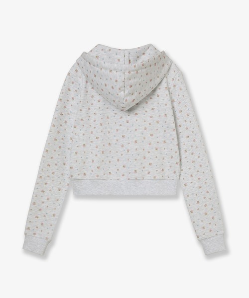 aeae パーカー WEB LOGO FLOWER CROP HOOD ZIP-UP レディース メンズ