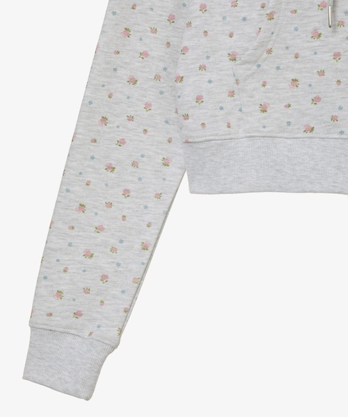 aeae パーカー WEB LOGO FLOWER CROP HOOD ZIP-UP レディース メンズ