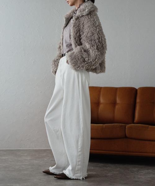 「r.」 ジャケット FREE キナリ レディース_画像5