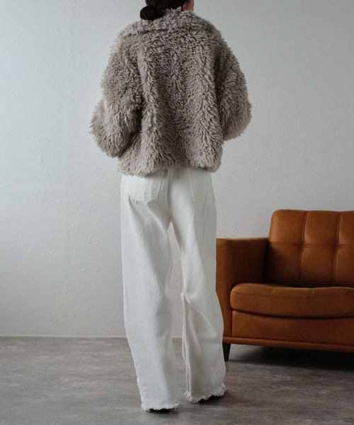 「r.」 ジャケット FREE キナリ レディース_画像6