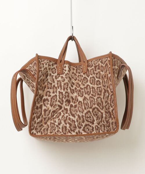 「A VACATION」 レオパード2WAYバッグ - ベージュ レディース_画像3