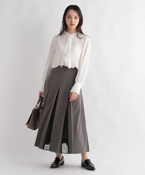 「Andemiu」 長袖ブラウス FREE ナチュラル レディース_画像4