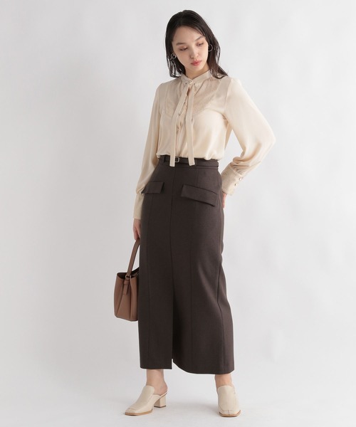 「Andemiu」 長袖ブラウス FREE ナチュラル レディース_画像5