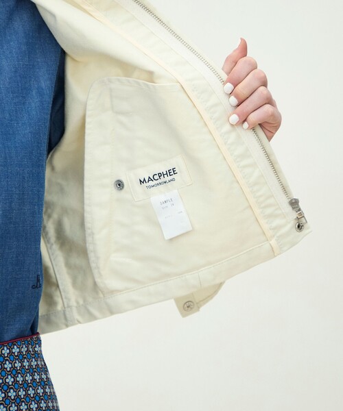 マカフィー　COTTON DOUBLE CLOTH パーカーブルゾン リサイクルナイロンシャンブレータフタ / フィールドパーカー, Light