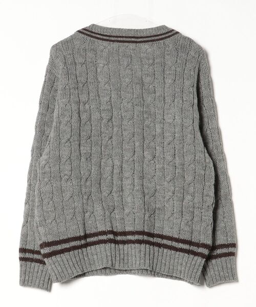 「James Charlotte」 長袖ニット「SHIPS anyコラボ」 38 グレー メンズ_画像2