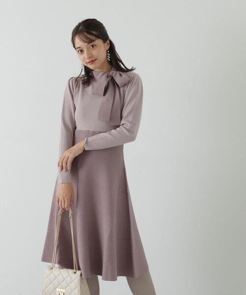 「PROPORTION BODY DRESSING」 ニットワンピース MEDIUM ブラック レディース_画像2