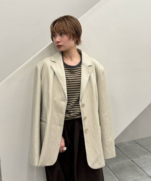 anuke（アンヌーク） tシャツ Multi Border T-Shirts レディース