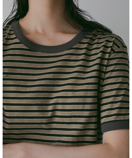 anuke（アンヌーク） tシャツ Multi Border T-Shirts レディース