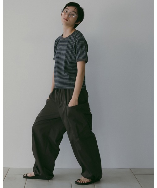 anuke（アンヌーク） tシャツ Multi Border T-Shirts レディース