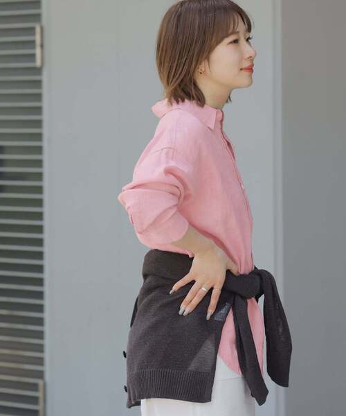 journal standard relume カラーリネンオーバーサイズシャツ 手洗い可 / カラーリネンオーバーサイズシャツ（シャツ／ブラウス