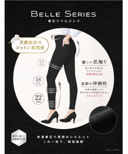 BELLE SERIES 着圧レギンス 6枚セット BELLE SERIES（ベルシリーズ） レギンス スパッツ 着圧 着圧スキニー