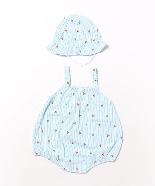 ベビー服 ロンパース 「2点セット」サマー―フルーツ柄キャミ