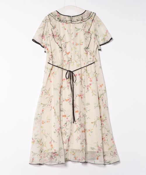 「Rose Tiara」 半袖ワンピース 46 ブラック レディース_画像2