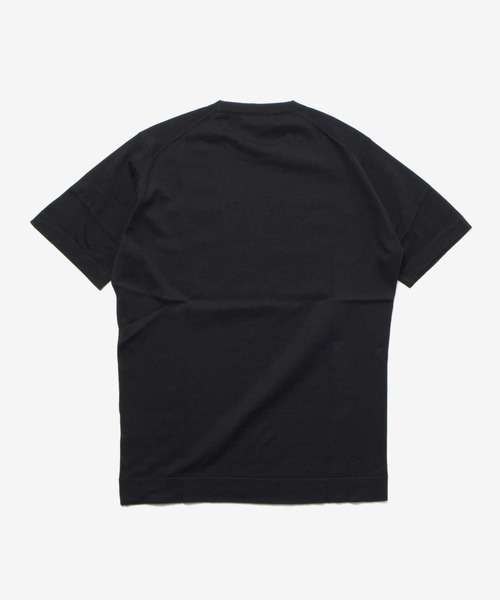 セーター ニット JOHN SMEDLEY / LORCA 30G コットンニット クルーネック 半袖Ｔシャツ（STANDARD FIT）の画像