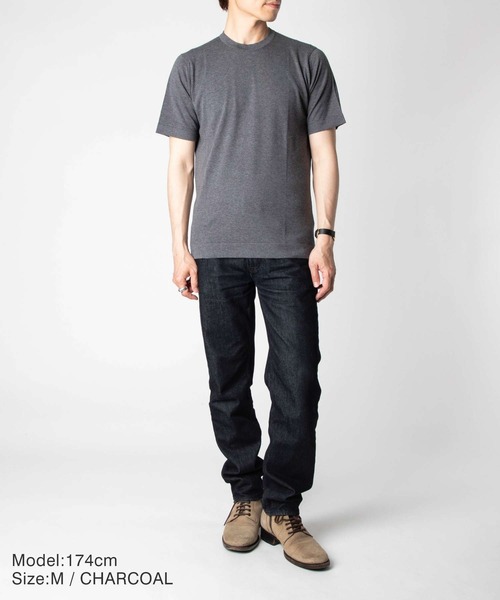 セーター ニット JOHN SMEDLEY / LORCA 30G コットンニット クルーネック 半袖Ｔシャツ（STANDARD FIT）の画像