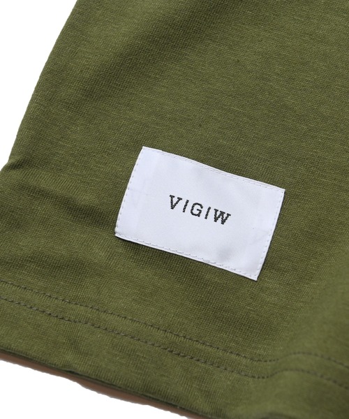 「VIRGOwearworks」 半袖Tシャツ 3 オリーブ メンズ_画像4