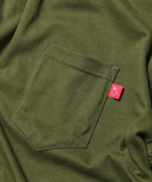 「VIRGOwearworks」 半袖Tシャツ 3 オリーブ メンズ_画像5