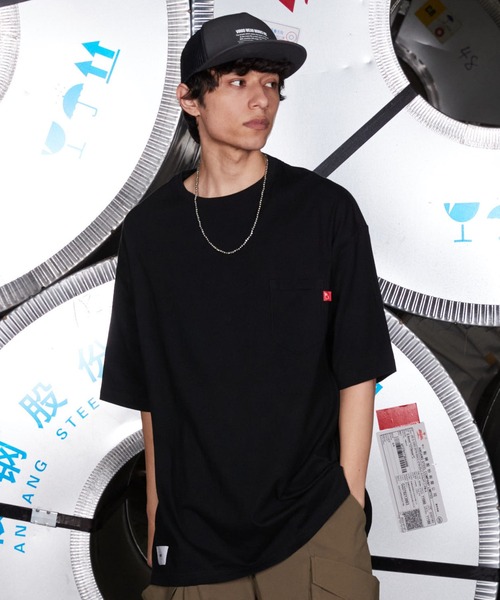 「VIRGOwearworks」 半袖Tシャツ 3 オリーブ メンズ_画像7