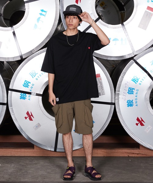 「VIRGOwearworks」 半袖Tシャツ 3 オリーブ メンズ_画像9